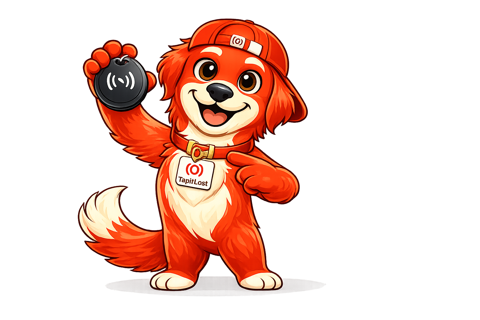 Fletcher holding an NFC tag and approving bring your own device setup